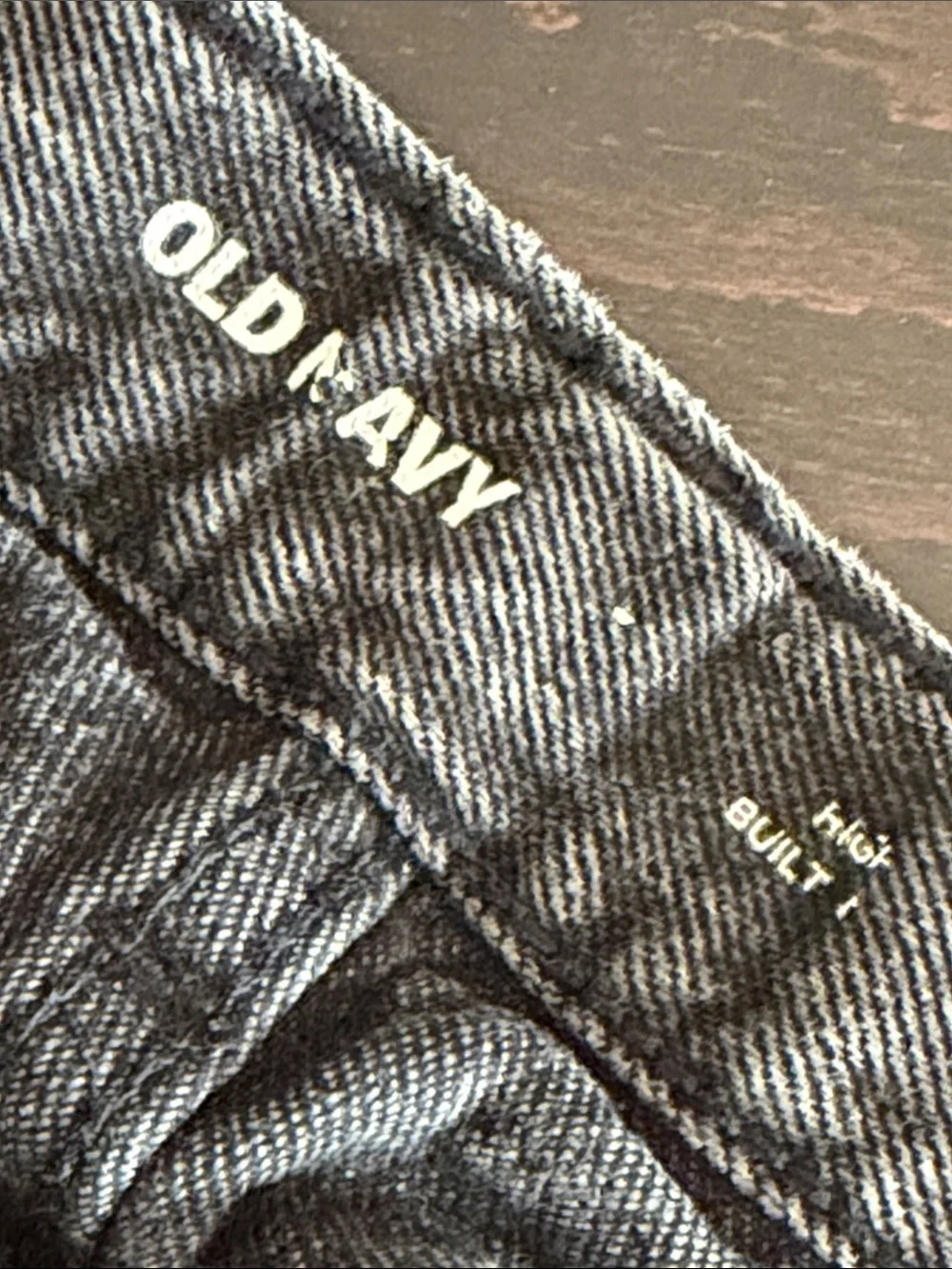 Old Navy Black Distressed Denim Shorts